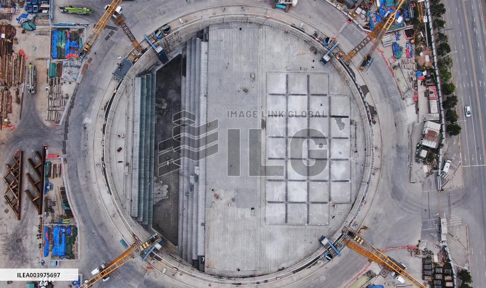 Shiziyang Grand Bridge Construction Site - China