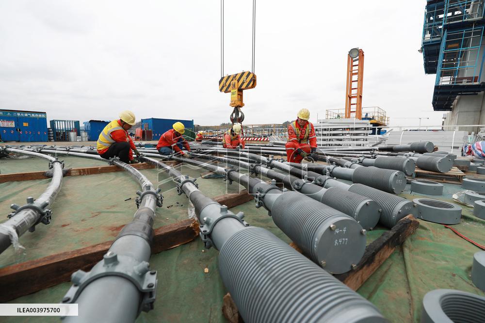 Shiziyang Grand Bridge Construction Site - China