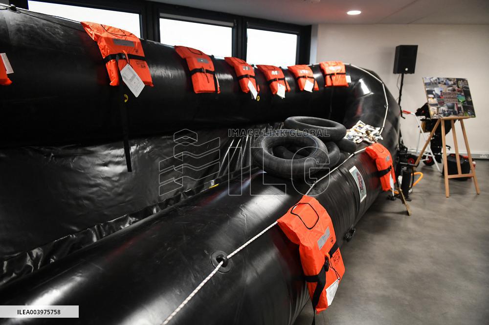 Bruno Retailleau visits premises of the Office for Combating the Smuggling of Migrants in Lognes FA