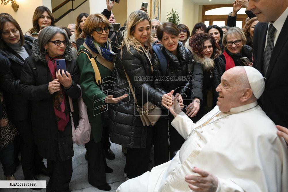 Pope Francis Receives At Casa Santa Marta - Rome