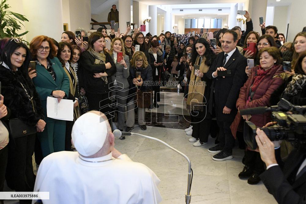 Pope Francis Receives At Casa Santa Marta - Rome