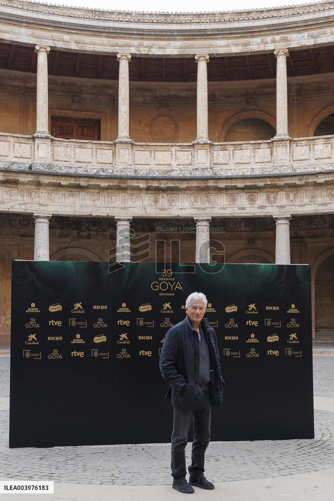 Richard Gere And Wife At 39th Goya Awards Photocall - Spain