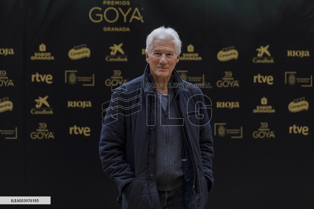 Richard Gere And Wife At 39th Goya Awards Photocall - Spain