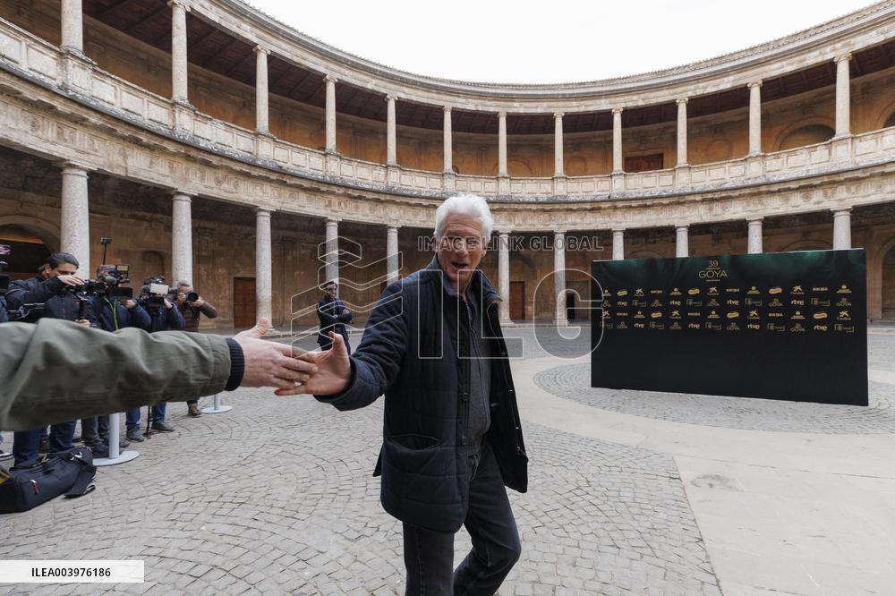 Richard Gere And Wife At 39th Goya Awards Photocall - Spain