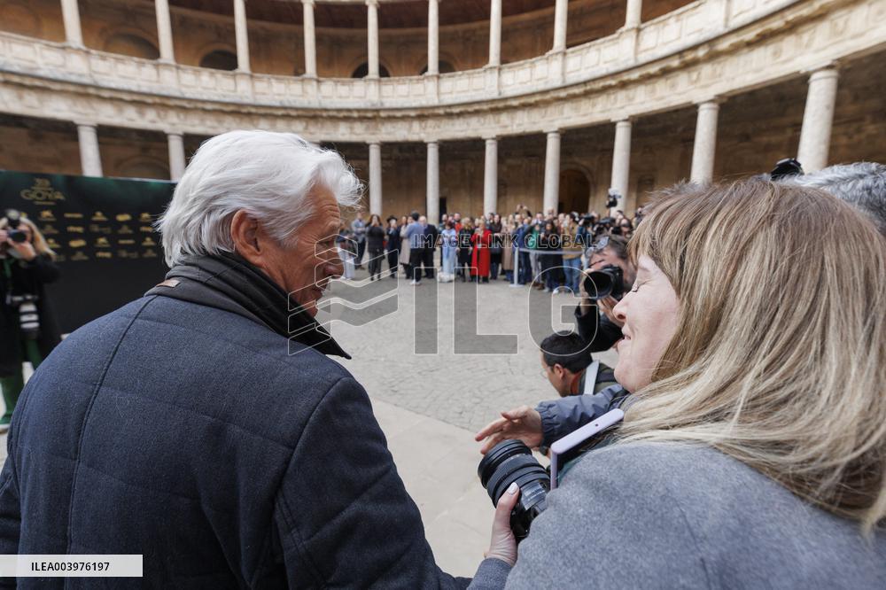 Richard Gere And Wife At 39th Goya Awards Photocall - Spain