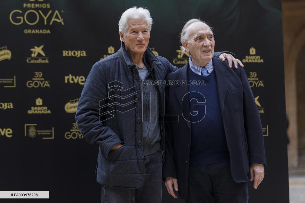 Richard Gere And Wife At 39th Goya Awards Photocall - Spain