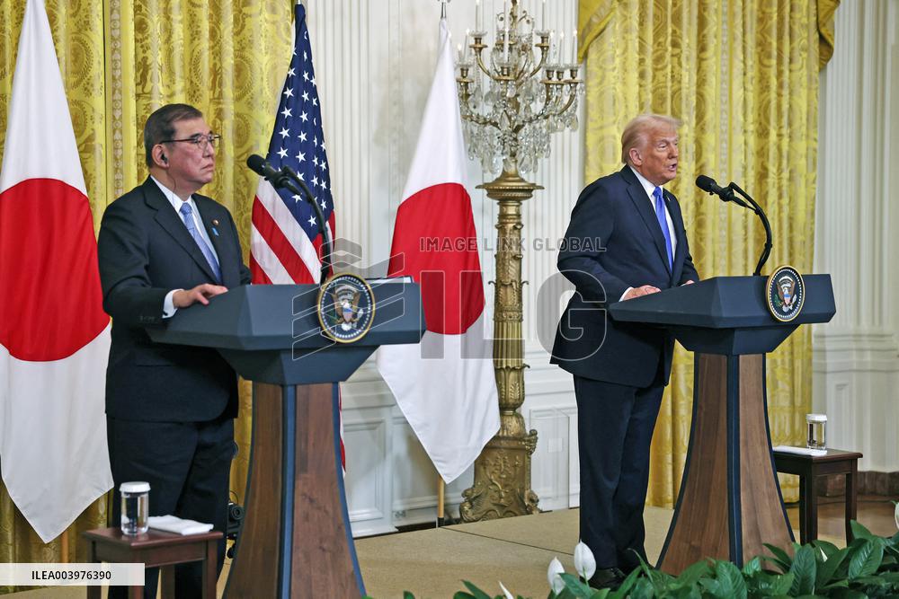 Trump and Japanese PM Ishiba Join Press Conference