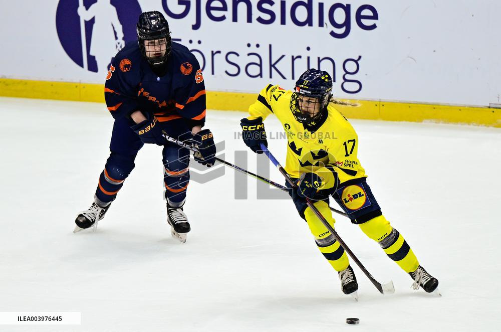 OLYMPIC QUALIFICATIONS ICE HOCKEY NETHERLANDS-SWEDEN