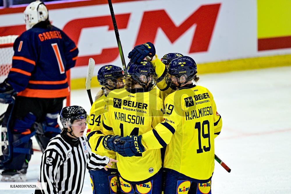 OLYMPIC QUALIFICATIONS ICE HOCKEY NETHERLANDS-SWEDEN