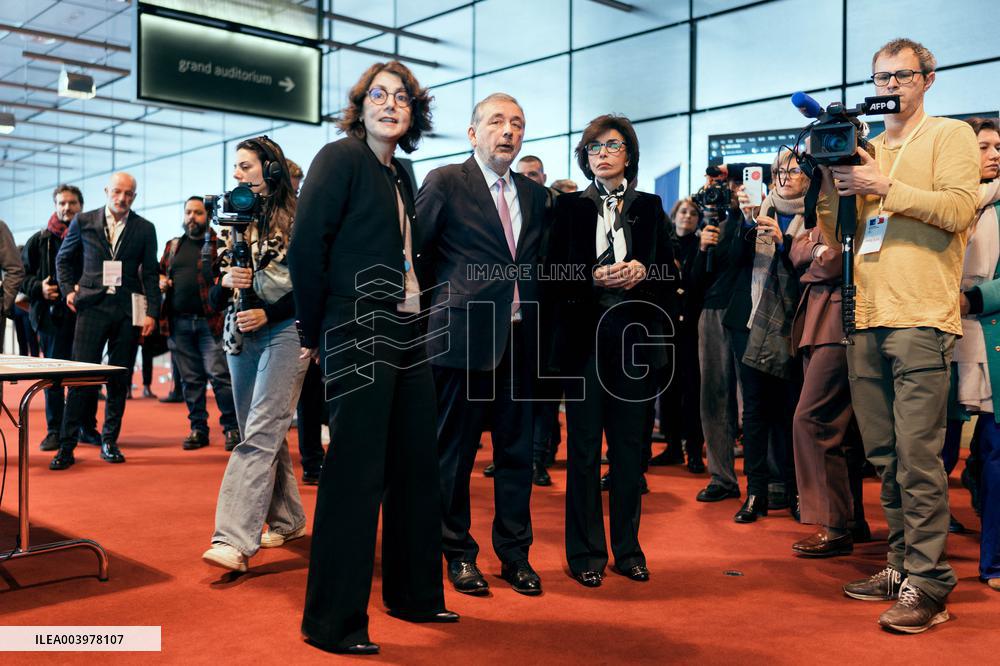 Rachida Dati visit the Summit for Action on Artificial Intelligence at the BNF - Paris AJ