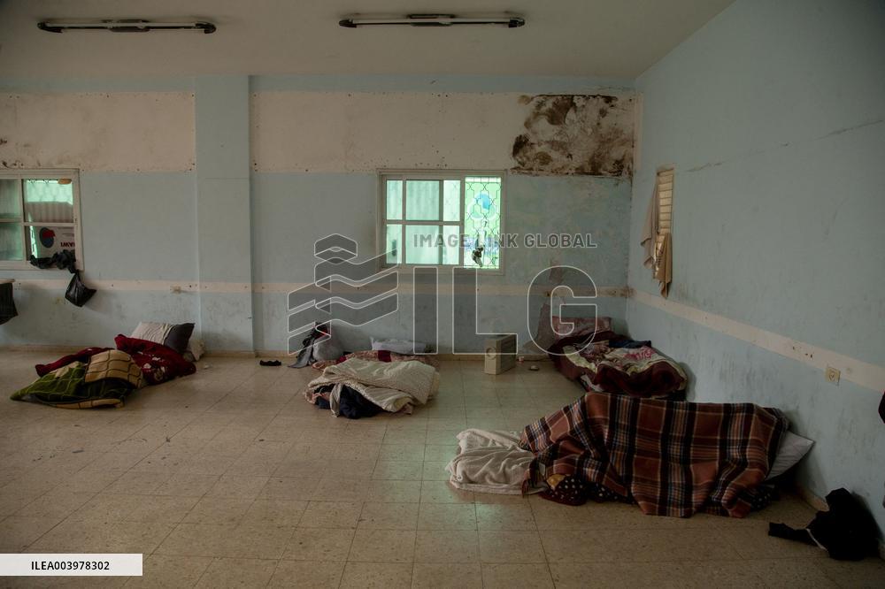 Displaced Palestinians At Tulkarem Cultural Center - West Bank