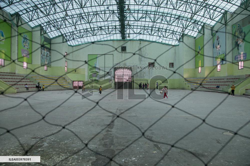 Displaced Palestinians At Tulkarem Cultural Center - West Bank