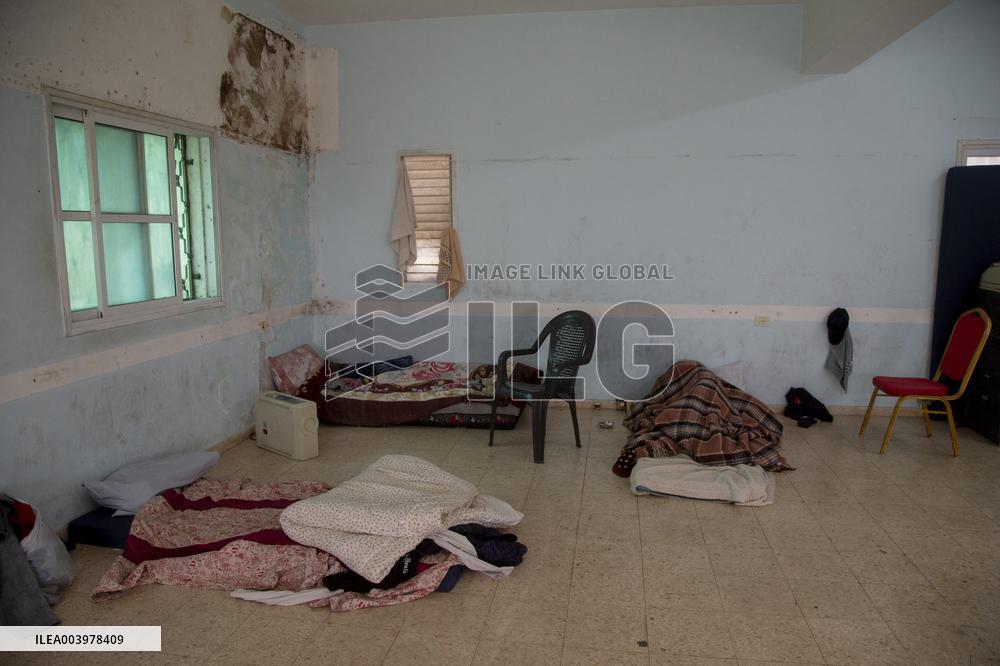 Displaced Palestinians At Tulkarem Cultural Center - West Bank