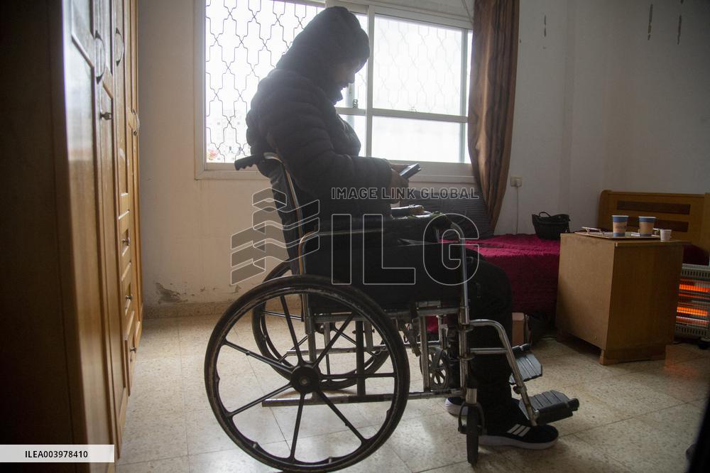 Displaced Palestinians At Tulkarem Cultural Center - West Bank