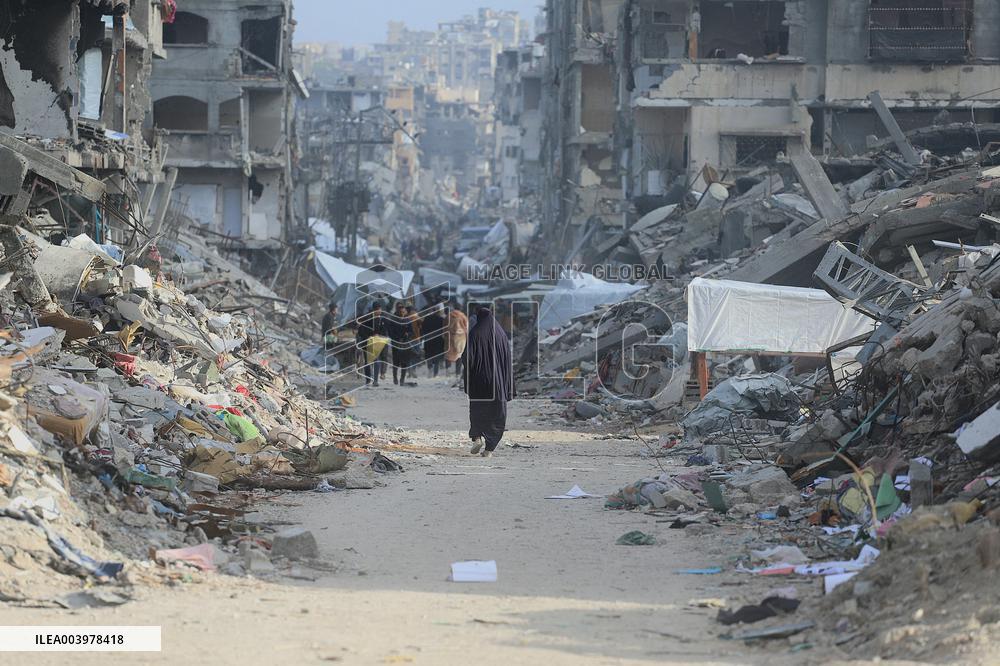 Situation In Jabalia Camp After Massive Destruction - Gaza Strip