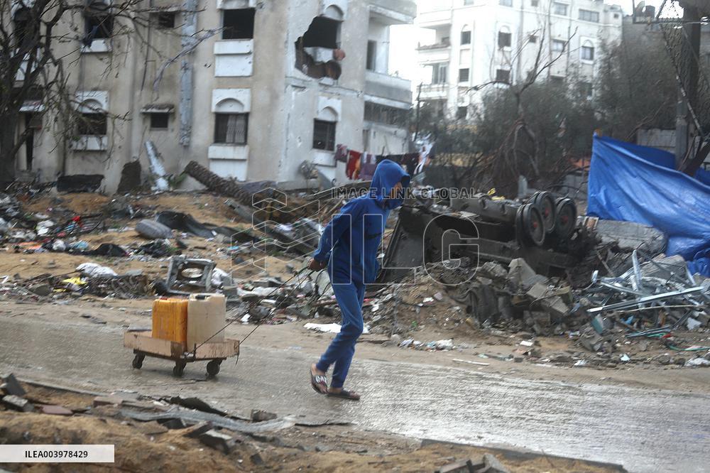Situation In Jabalia Camp After Massive Destruction - Gaza Strip