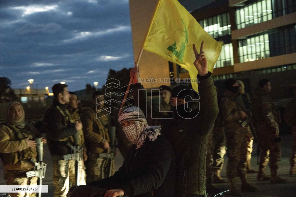 Protest at airport against Ortagus' statements - Lebanon