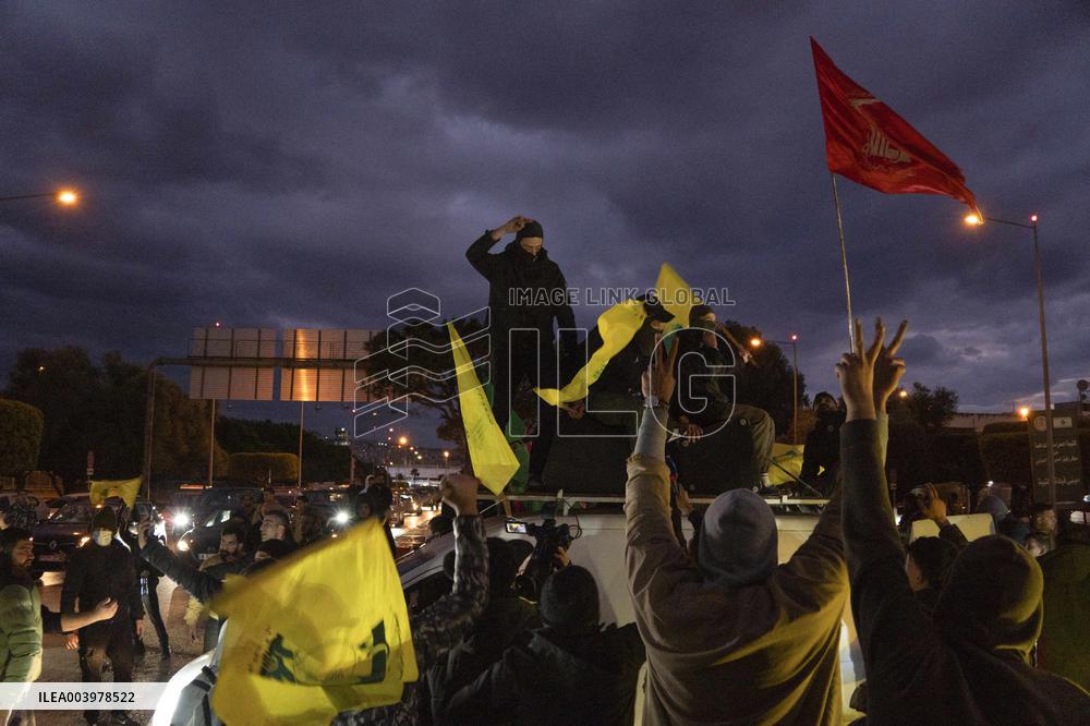 Protest at airport against Ortagus' statements - Lebanon
