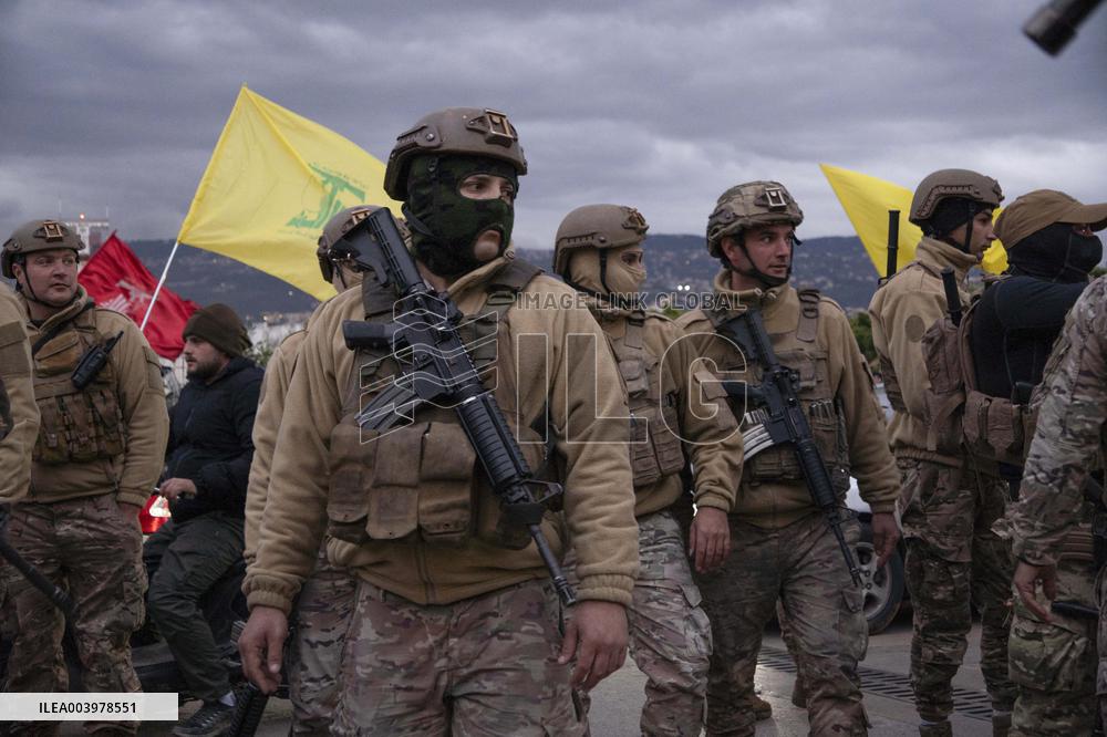 Protest at airport against Ortagus' statements - Lebanon