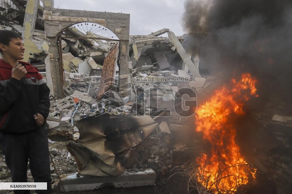 Gaza Transformed Into Rubble-Strewn Wasteland After Israeli Attacks