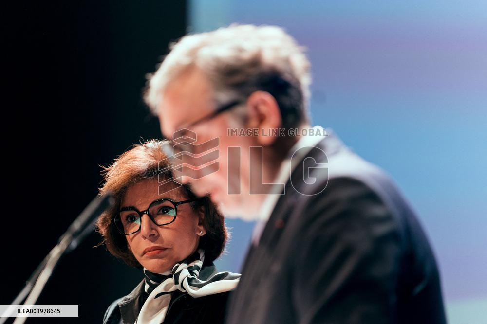 Rachida Dati visit the Summit for Action on Artificial Intelligence at the BNF - Paris AJ