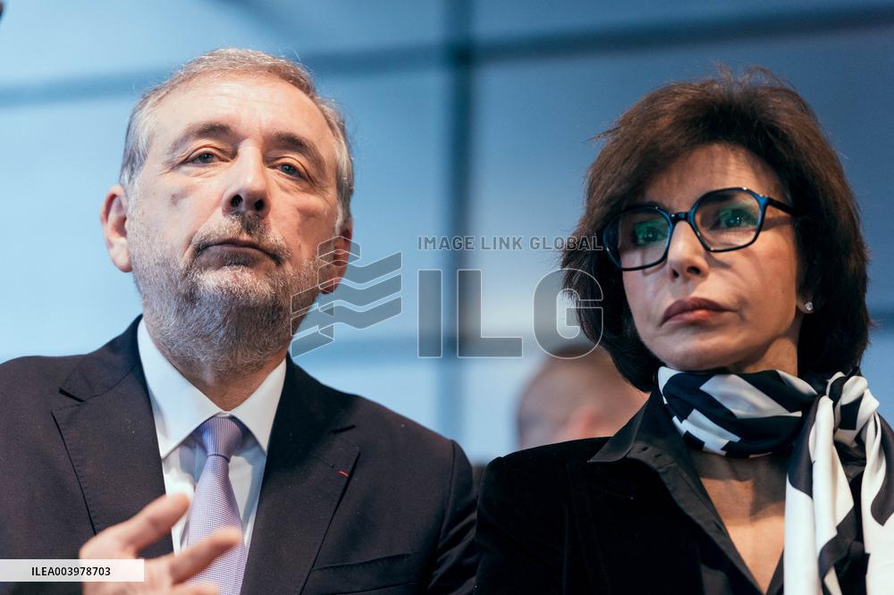 Rachida Dati visit the Summit for Action on Artificial Intelligence at the BNF - Paris AJ