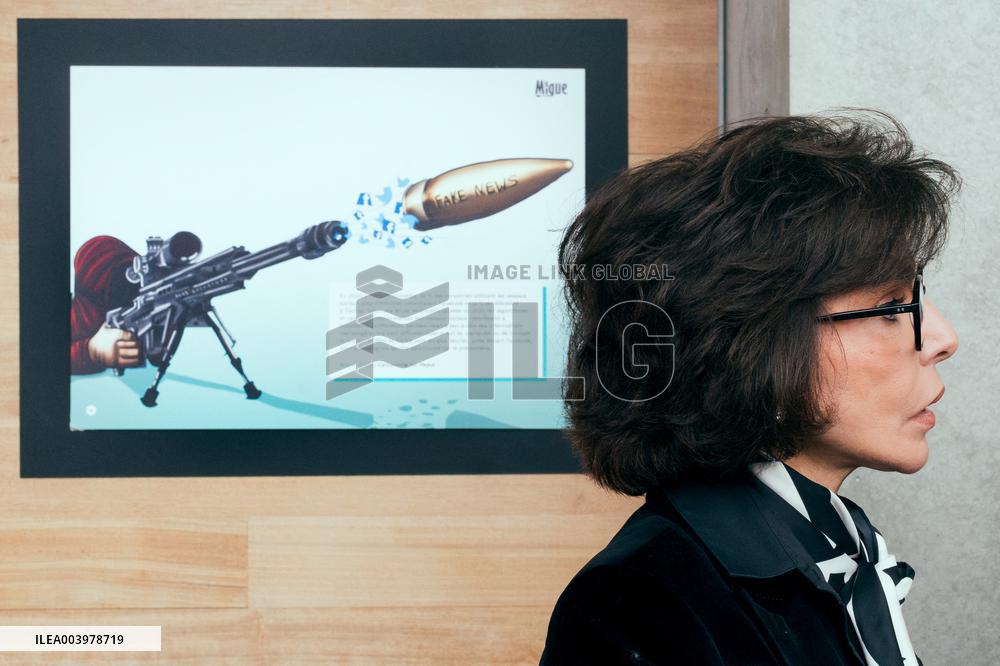 Rachida Dati visit the Summit for Action on Artificial Intelligence at the BNF - Paris AJ