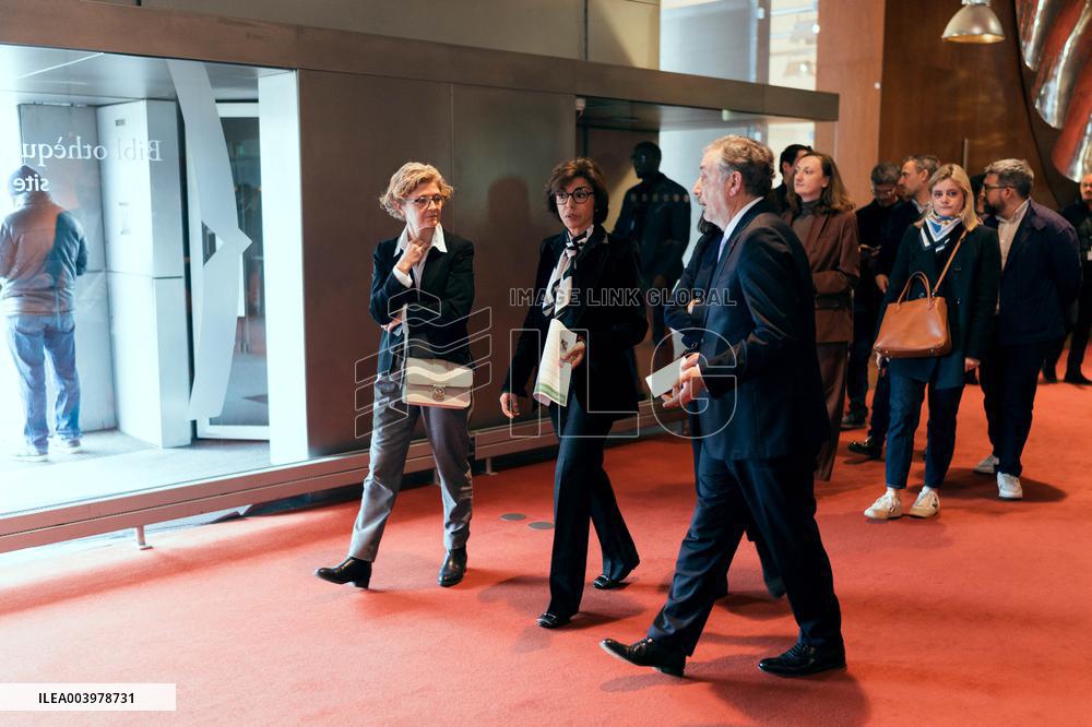 Rachida Dati visit the Summit for Action on Artificial Intelligence at the BNF - Paris AJ