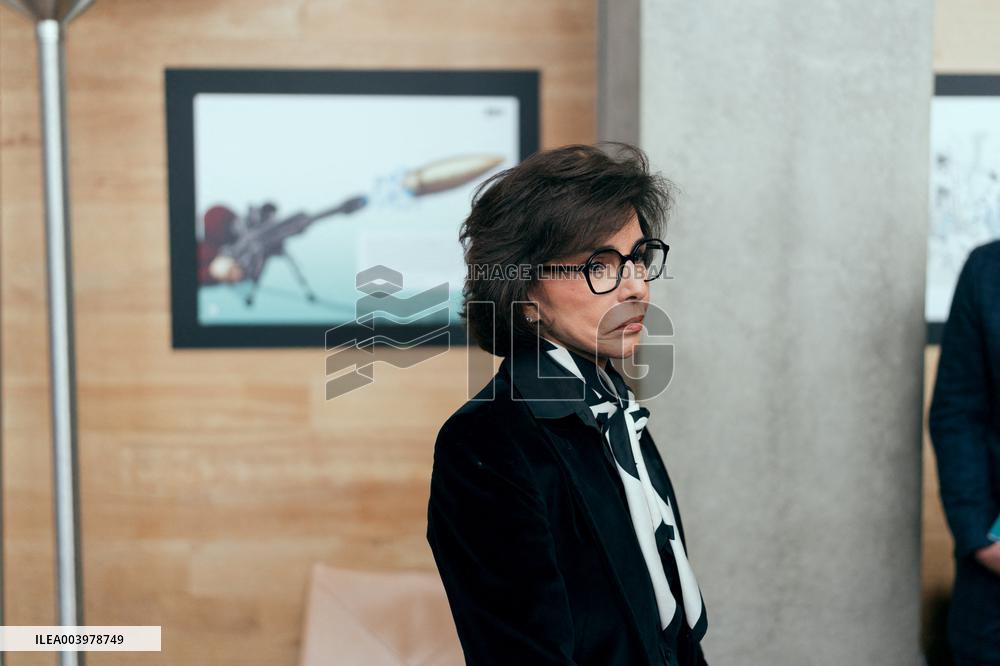 Rachida Dati visit the Summit for Action on Artificial Intelligence at the BNF - Paris AJ