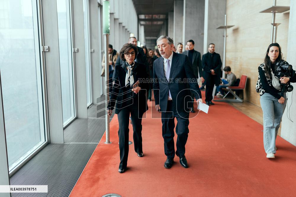 Rachida Dati visit the Summit for Action on Artificial Intelligence at the BNF - Paris AJ