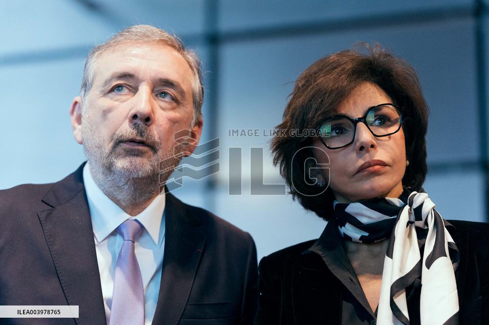 Rachida Dati visit the Summit for Action on Artificial Intelligence at the BNF - Paris AJ