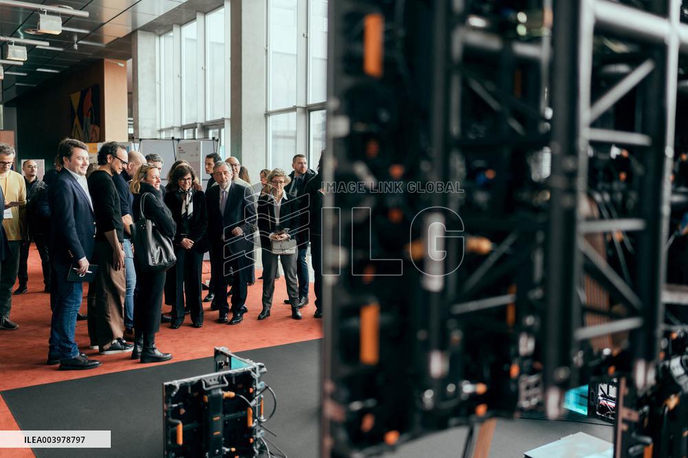 Rachida Dati visit the Summit for Action on Artificial Intelligence at the BNF - Paris AJ