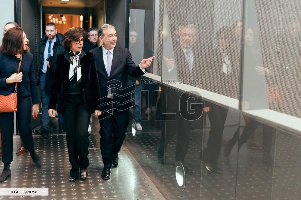 Rachida Dati visit the Summit for Action on Artificial Intelligence at the BNF - Paris AJ