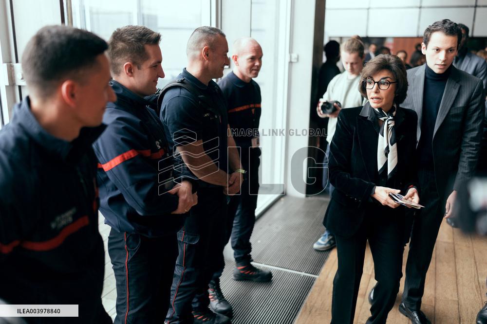 Rachida Dati visit the Summit for Action on Artificial Intelligence at the BNF - Paris AJ