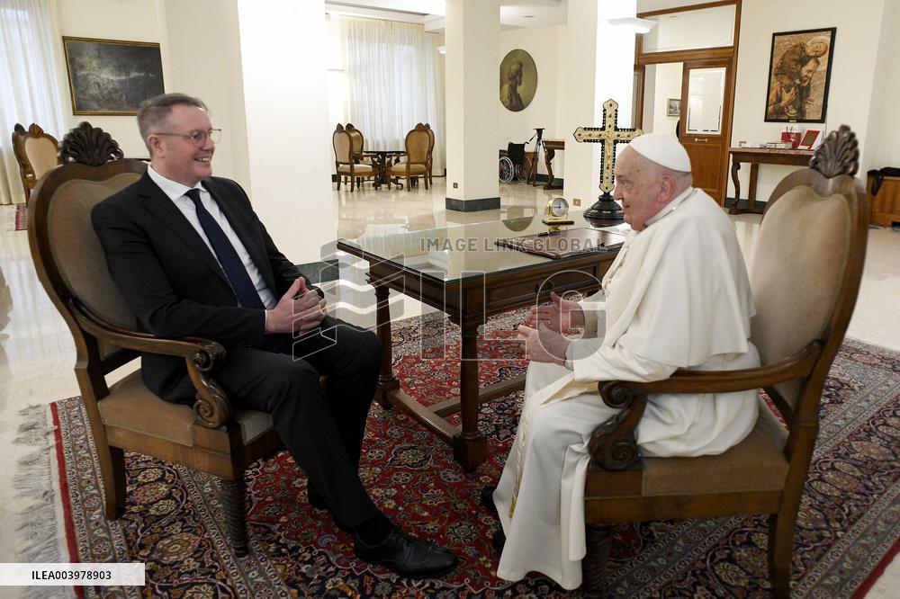 Pope Francis In Private Audiences - Vatican