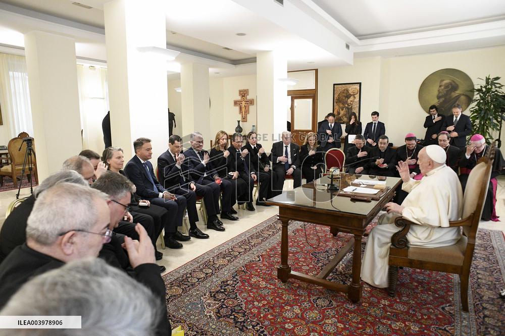 Pope Francis In Private Audiences - Vatican