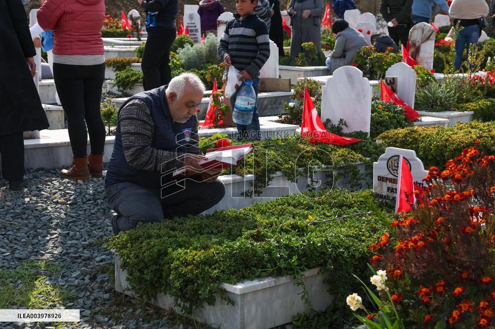 Earthquake Victims Commemorated in Hatay - Turkey