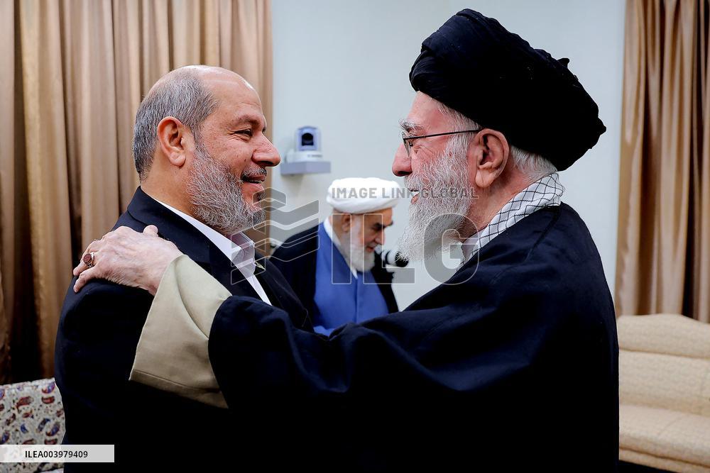 Ayatollah Ali Khamenei Meets With Hamas Leaders - Tehran