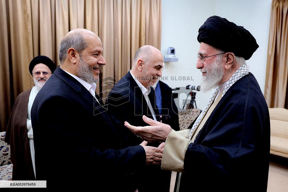 Ayatollah Ali Khamenei Meets With Hamas Leaders - Tehran