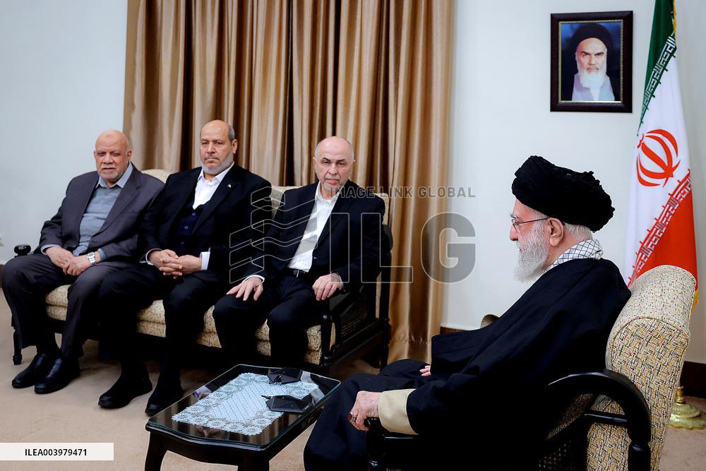 Ayatollah Ali Khamenei Meets With Hamas Leaders - Tehran