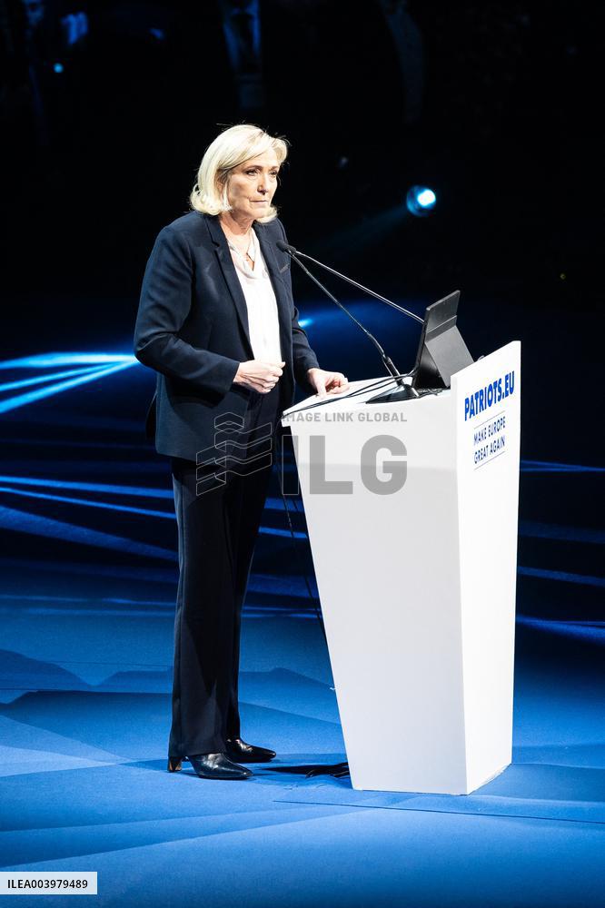 Marine Le Pen At Patriots Summit - Madrid