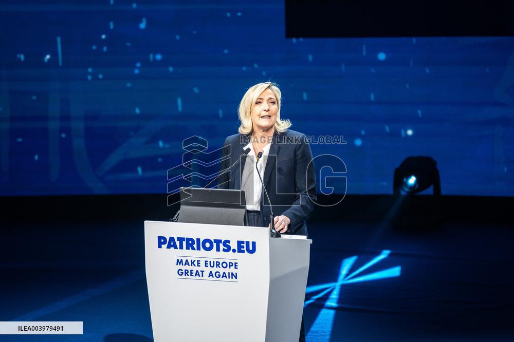 Marine Le Pen At Patriots Summit - Madrid