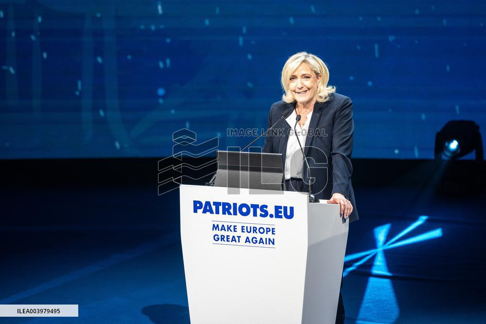 Marine Le Pen At Patriots Summit - Madrid