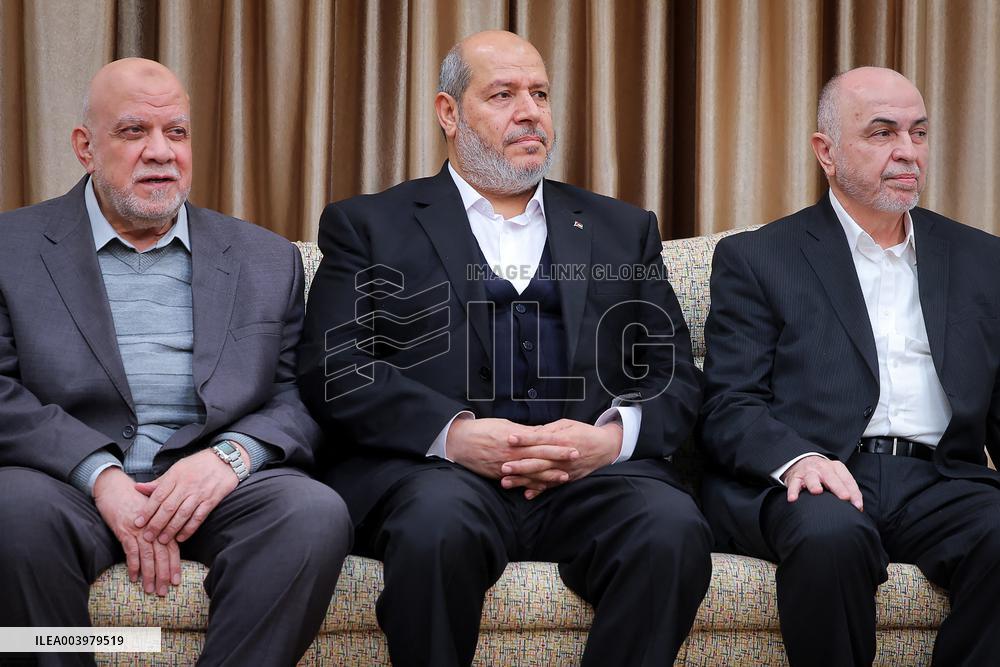 Ayatollah Ali Khamenei Meets With Hamas Leaders - Tehran