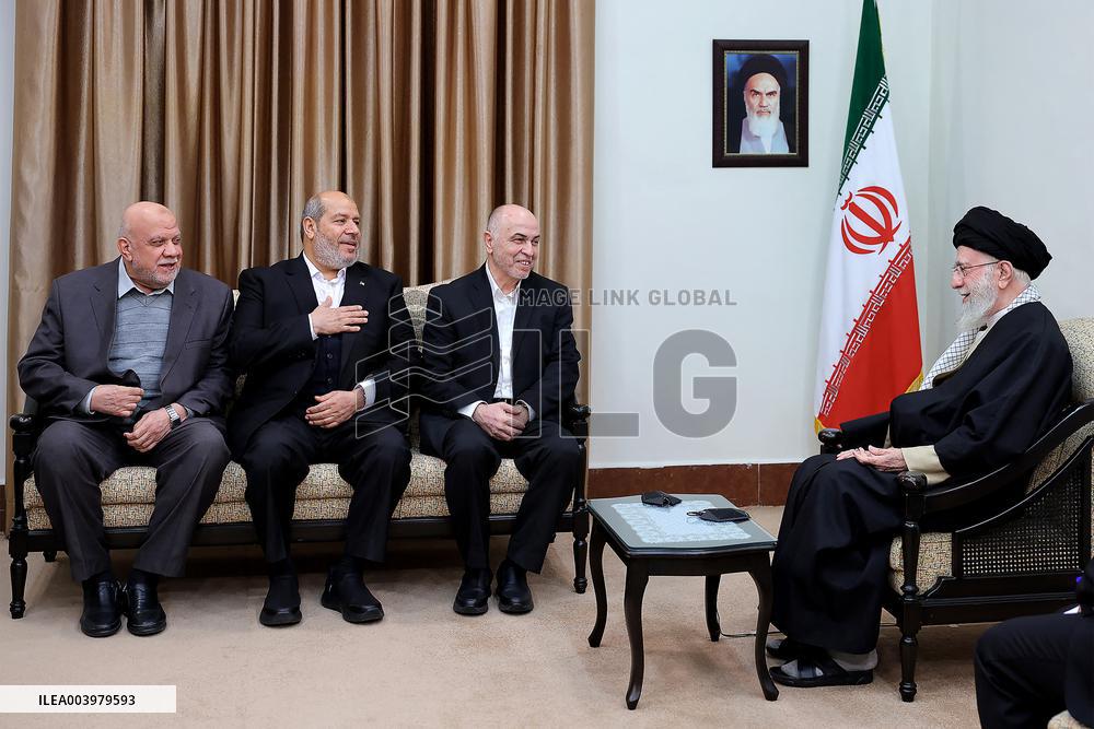 Ayatollah Ali Khamenei Meets With Hamas Leaders - Tehran