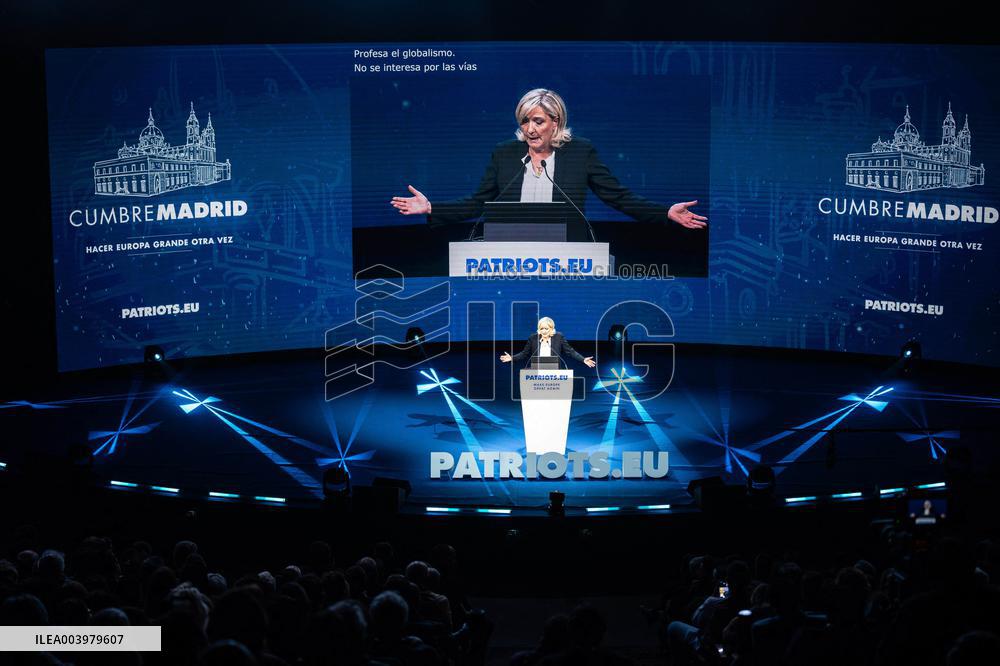 Marine Le Pen At Patriots Summit - Madrid