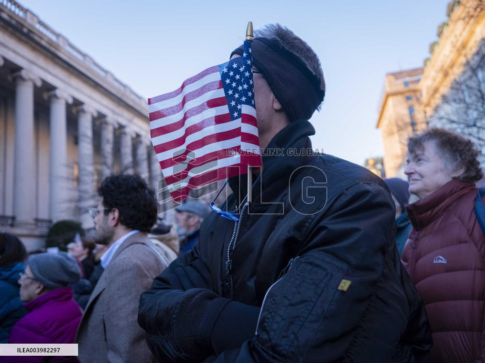 MAGA Mocks Democrat Protests Outside USAID - DC