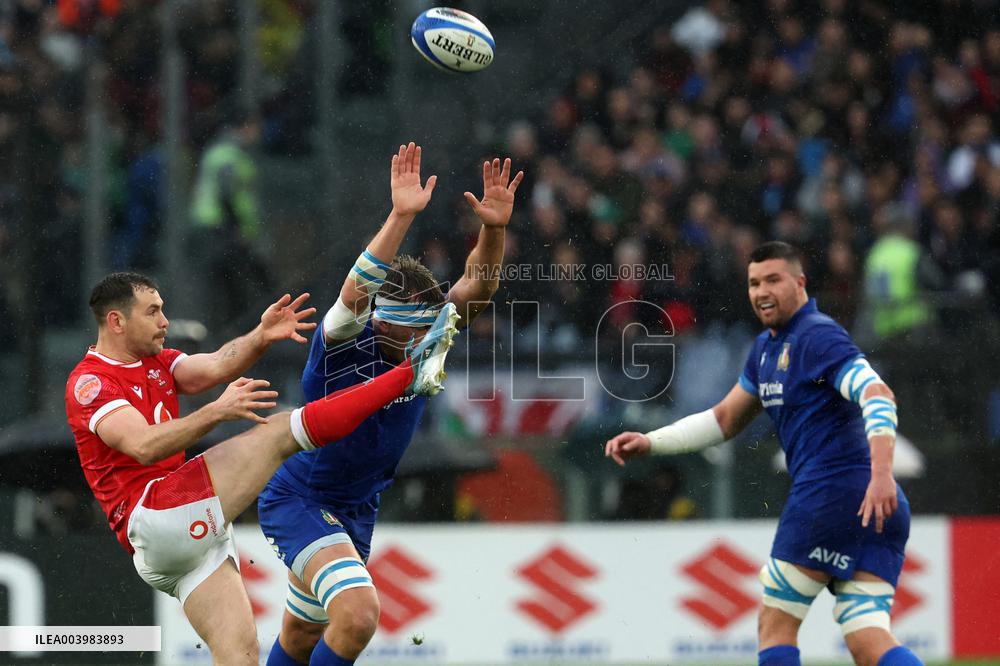 Rugby: Guinnes Six Nations 2025 - Italy vs Wales at Oympic stadium in Rome on 8th February, 2025