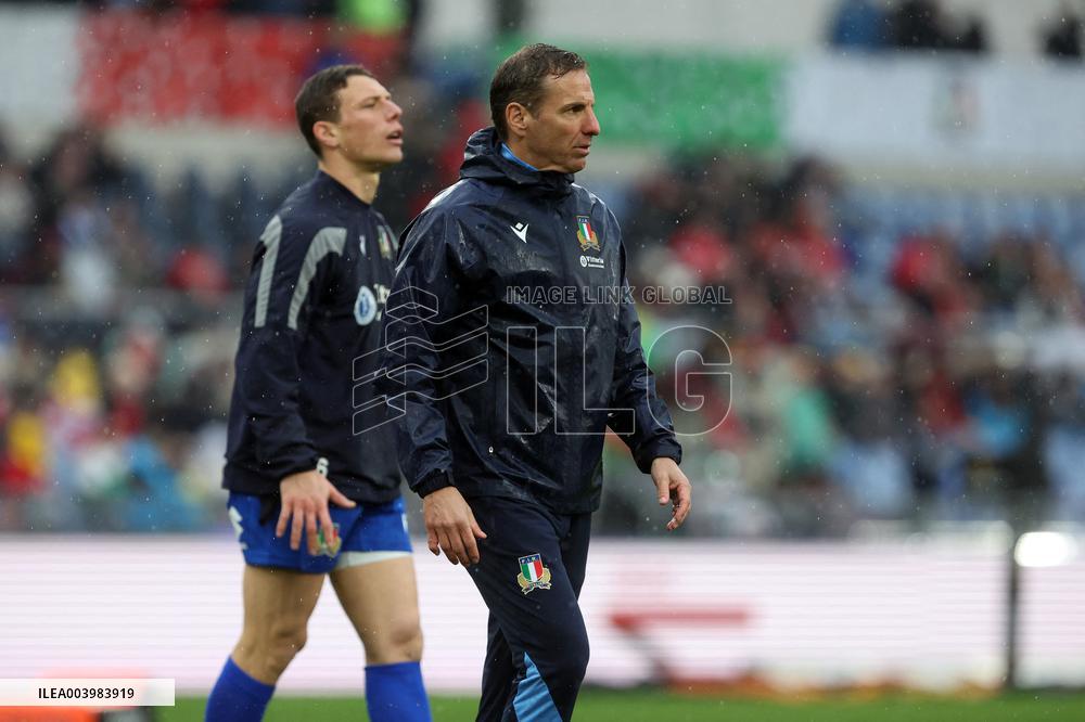 Rugby: Guinnes Six Nations 2025 - Italy vs Wales at Oympic stadium in Rome on 8th February, 2025