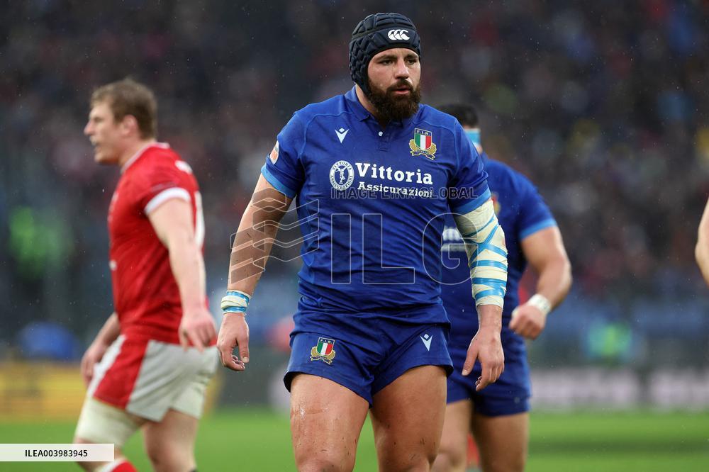 Rugby: Guinnes Six Nations 2025 - Italy vs Wales at Oympic stadium in Rome on 8th February, 2025